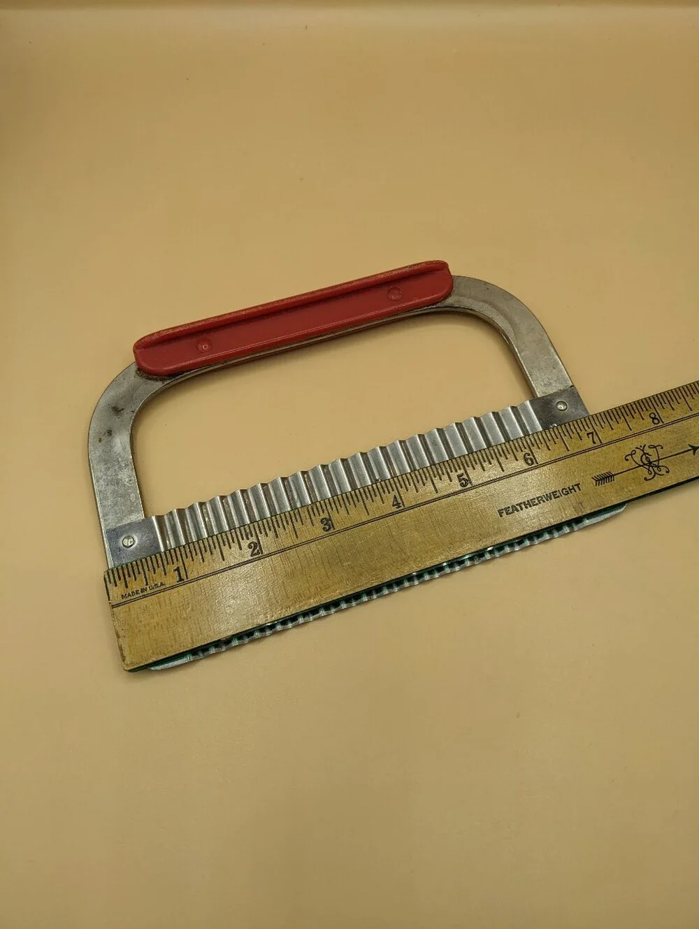 Vintage HUOT Chopper Cutter Vegetable Dough Crinkle Gadget Stainless Steel USA